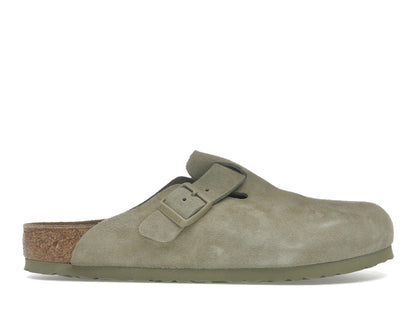 Birkenstock Boston Suede Faded Khaki