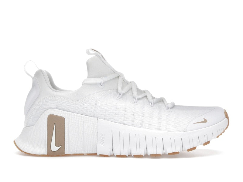 Nike Free Metcon 6 White Gum Light Brown Hemp