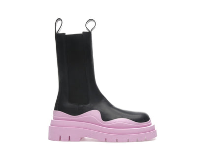Bottega Veneta Tire Chelsea Boot Black Gloss (Women's)