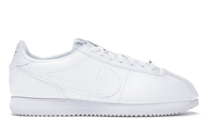 Nike Cortez Basic Leather White White-Wolf Grey-Mtllc Silver