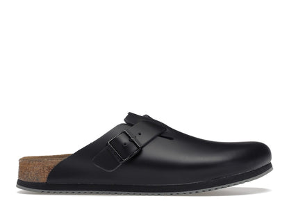 Birkenstock Boston Super Grip Leather Black