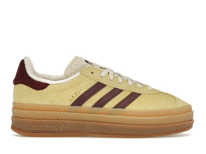 adidas Gazelle Bold Almost Yellow Maroon (Women's)