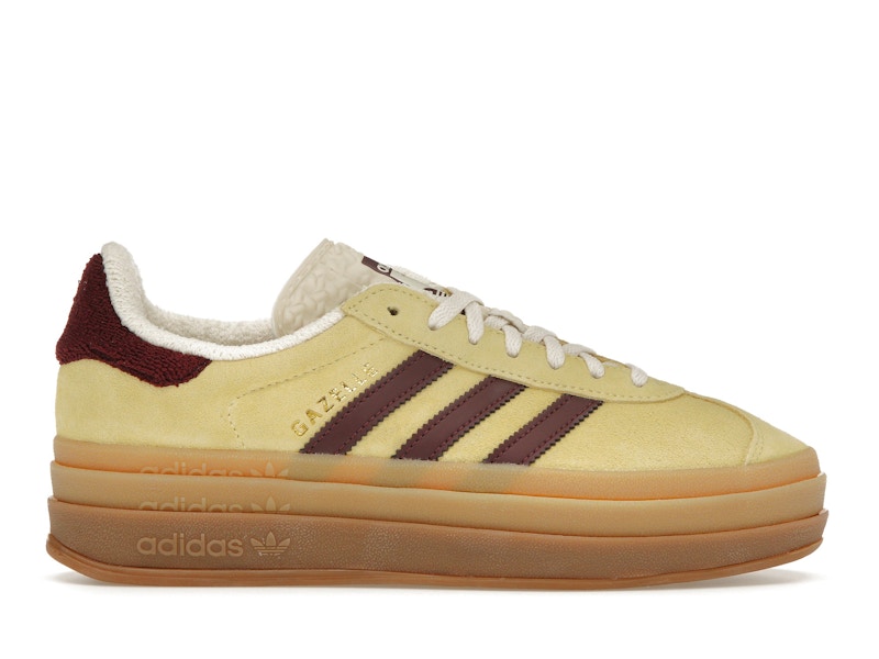 adidas Gazelle Bold Almost Yellow Maroon (Women's)