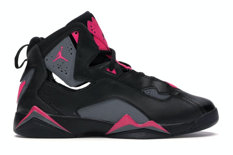 Jordan True Flight Black Dark Grey Deadly Pink (GS)
