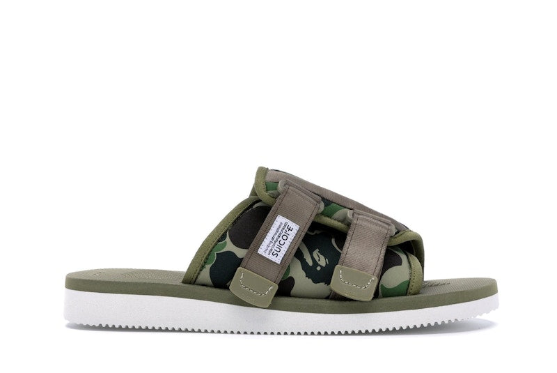 Suicoke x Bape ABC Kaw-Ape Green