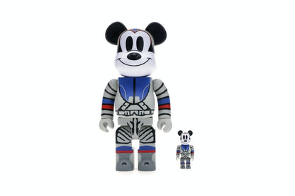 Bearbrick x Billionaire Boys Club x Mickey Mouse Astronaut 100% & 400% Set Multicolor