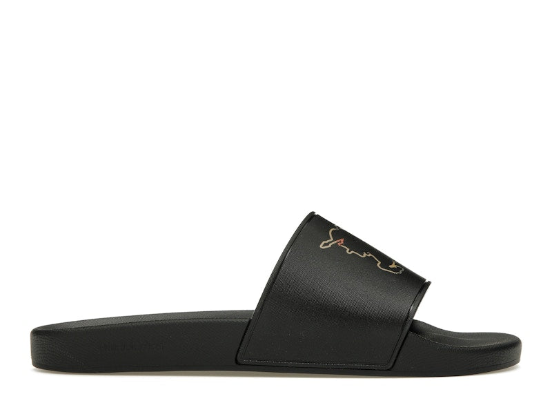 Burberry Check EKD Motif Slide Black