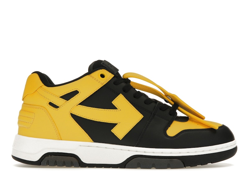 OFF-WHITE Out Of Office OOO Low Tops Black Yellow