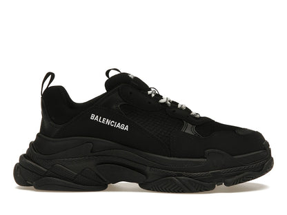 Balenciaga Triple S Black White Laces
