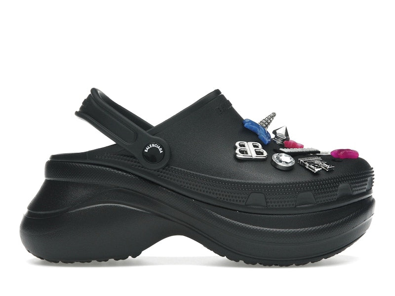 Balenciaga x Crocs Mule Black Multicolor Jibbitz (Women's)