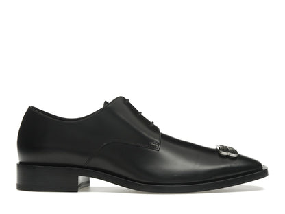 Balenciaga Rim Derby Shoes Black Leather