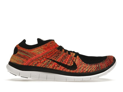 Nike Free Flyknit 4.0 Black Volt Bright Crimson