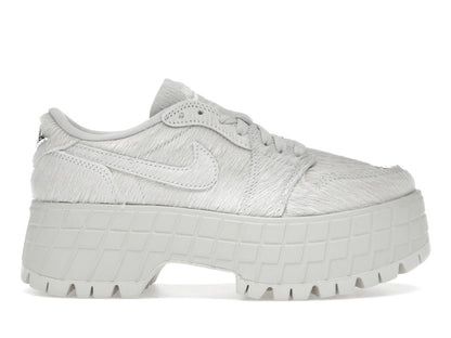 Jordan 1 Low Brooklyn Light Bone Metallic Silver (Women's)