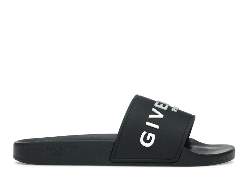 Givenchy Paris Slide Sandals Black