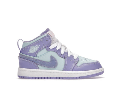 Jordan 1 Mid Purple Aqua (PS)