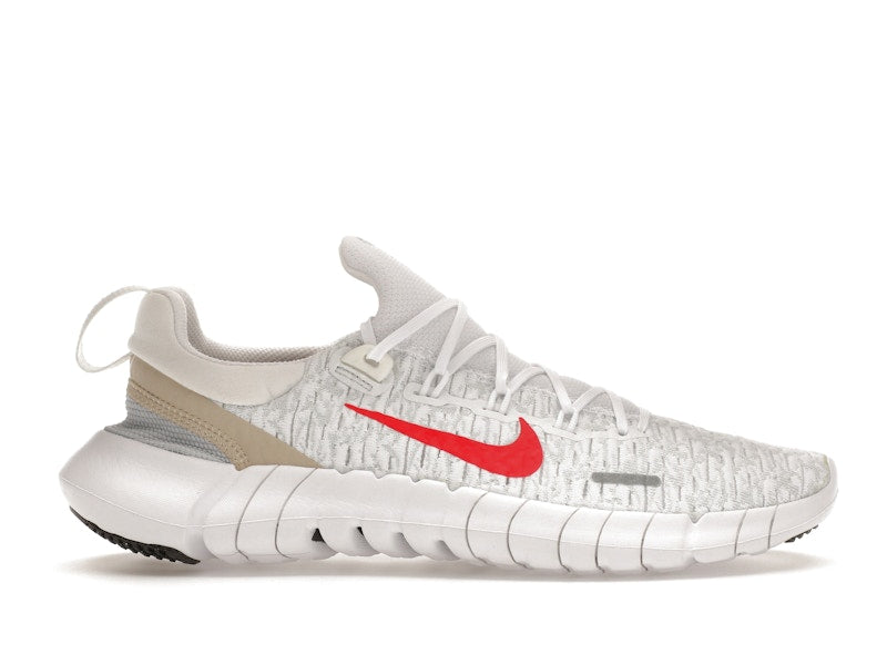 Nike Free Run 5.0 Next Nature White Siren Red Sanddrift