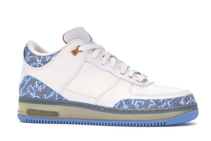 Jordan AJF 3 White University Blue Sunset