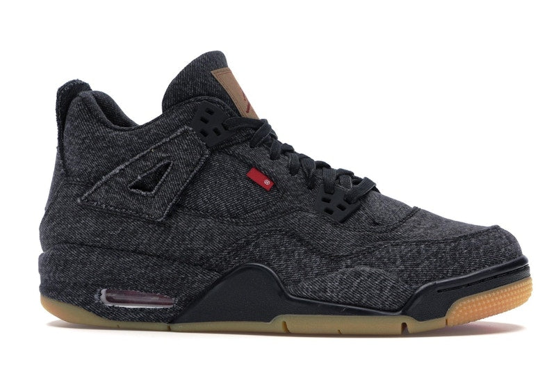 Jordan 4 Retro Levi's Black (GS) (Blank Tag)