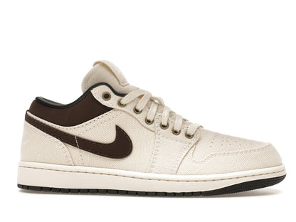 Jordan 1 Low Premium Pale Ivory Off Noir Baroque Brown