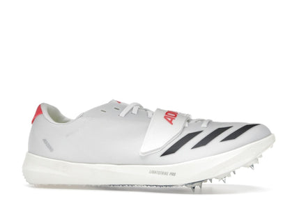 adidas Adizero TJ/PV Track and Field Cloud White Core Black Lucid Red