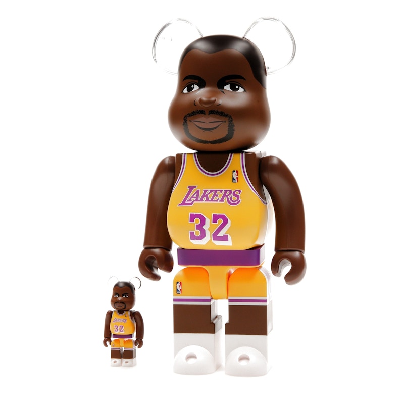 Bearbrick NBA Magic Johnson (Los Angeles Lakers) 100% & 400% Set