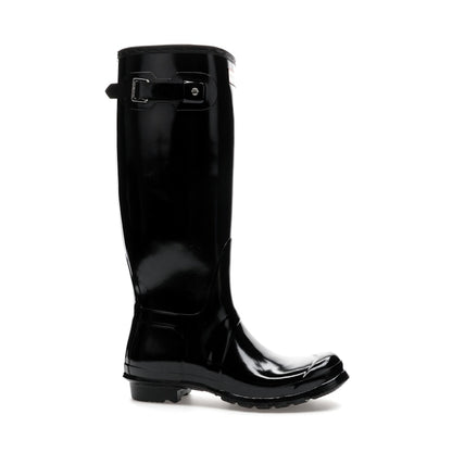 Hunter Original Tall Gloss Rain Boots Black (Women's)