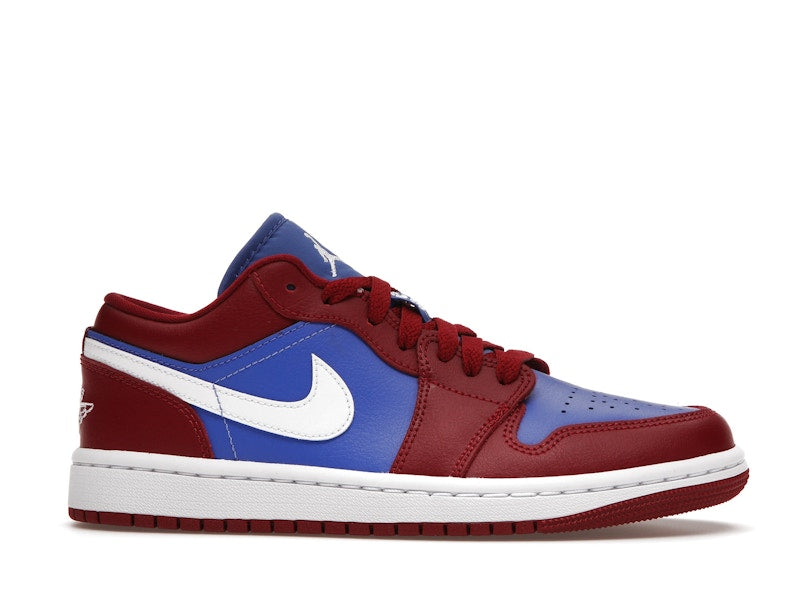 Jordan 1 Low Pomegranate Medium Blue (Women's)