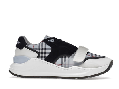 Burberry Ramsey Haymarket Check Print Light Blue White Black