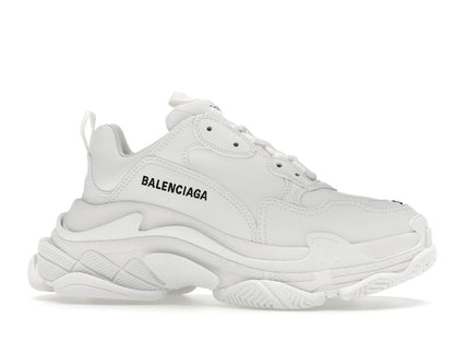 Balenciaga Triple S Synthetic Leather Triple White (Women's)