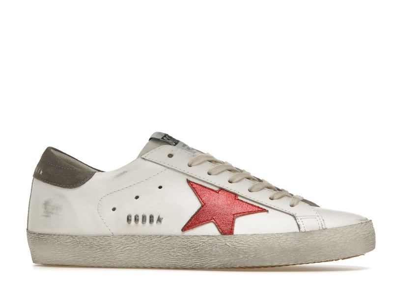 Golden Goose Super-Star White Red Grey