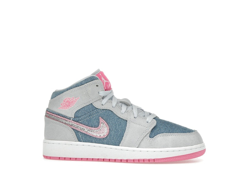 Jordan 1 Mid Denim Sequin (GS)