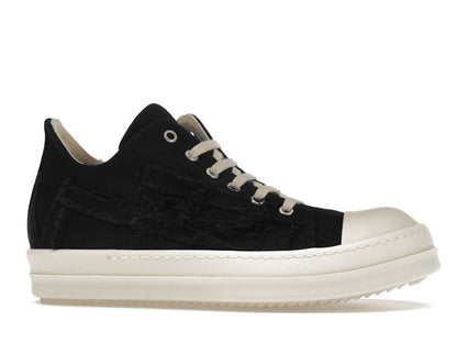 Rick Owens DRKSHDW Slashed Low Sneaks Black Milk