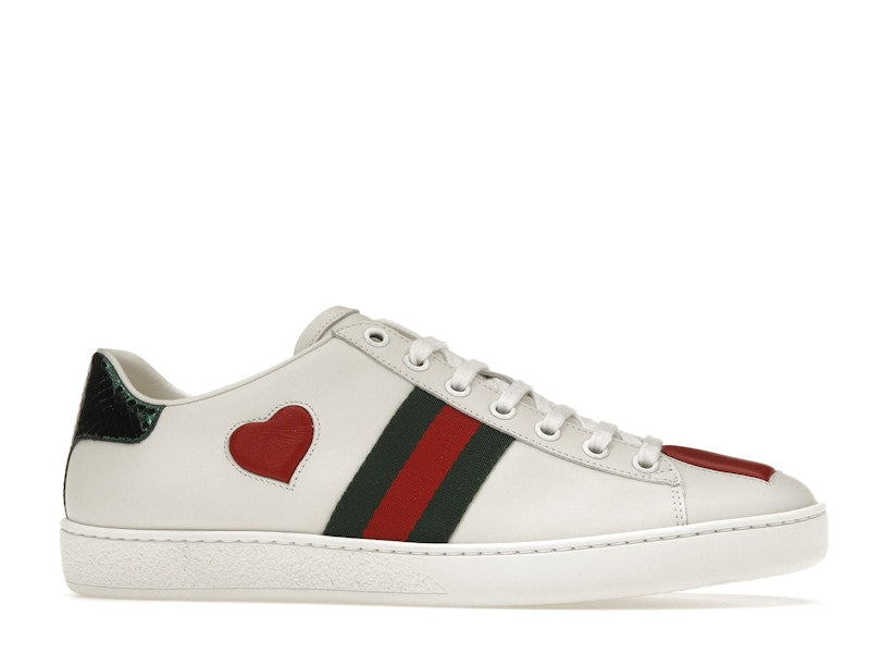 Gucci Ace Embroidered Hearts (Women's)