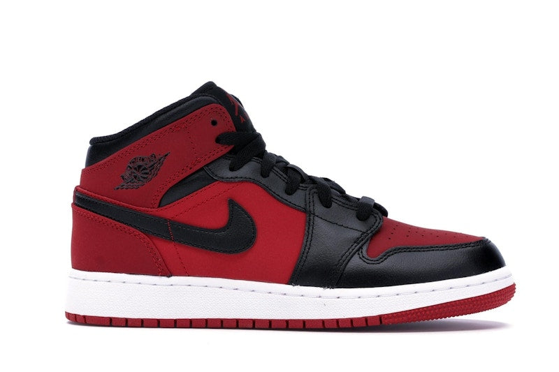 Jordan 1 Mid Gym Red Black (GS)