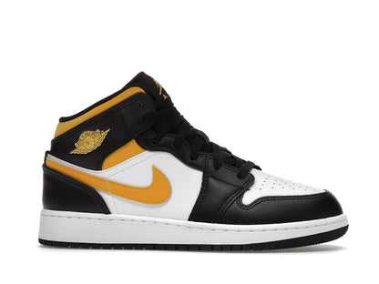 Jordan 1 Mid White Pollen Black (GS)
