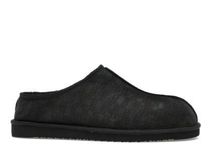 Kith Kithmas Monogram Shearling Slippers Black
