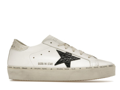 Golden Goose Hi Star White Black Star (Women's)