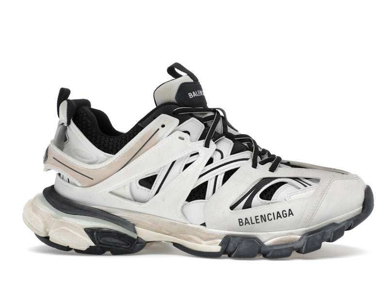 Balenciaga Track Worn Out In White Black