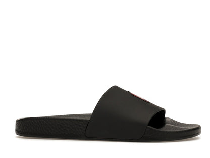 Polo Ralph Lauren Signature Pony Slide Black Red