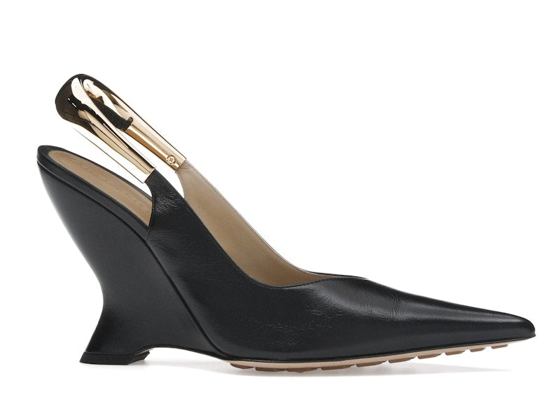 Bottega Veneta Punta Pointed-Toe Slingback Pumps Black (Women's)