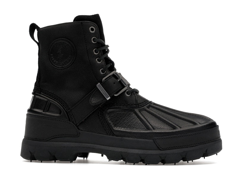 Polo Ralph Lauren Oslo High Oiled Leather Boot Black
