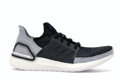 adidas Ultra Boost 19 Core Black Grey Six Shock Cyan