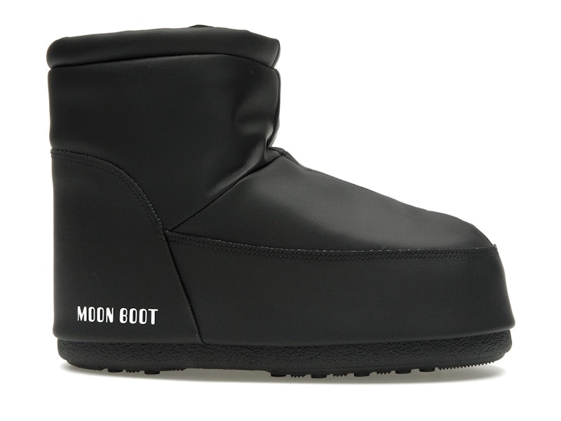 Moon Boot No Lace Rubber Boot Black