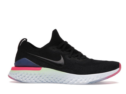 Nike Epic React Flyknit 2 Black Sapphire Hyper Pink
