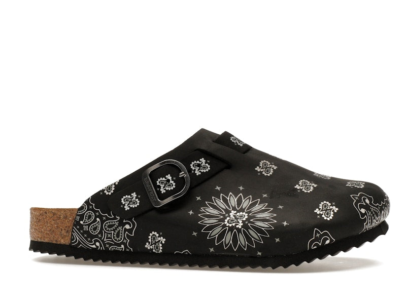 Bravest Studios Suede Paisley Clogs Black