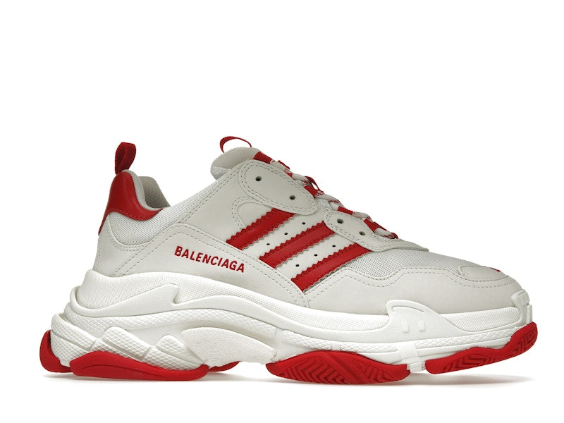 Balenciaga x adidas Triple S White Red