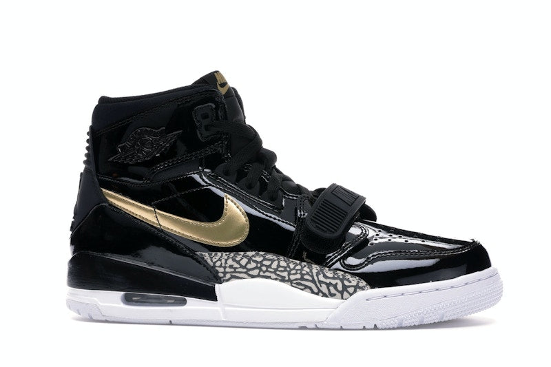 Jordan Legacy 312 Black Gold Patent