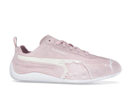 Balenciaga x Puma Speedcat Suede Distressed Pink White