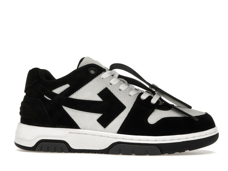 OFF-WHITE Out Of Office OOO Low Tops White Black Suede
