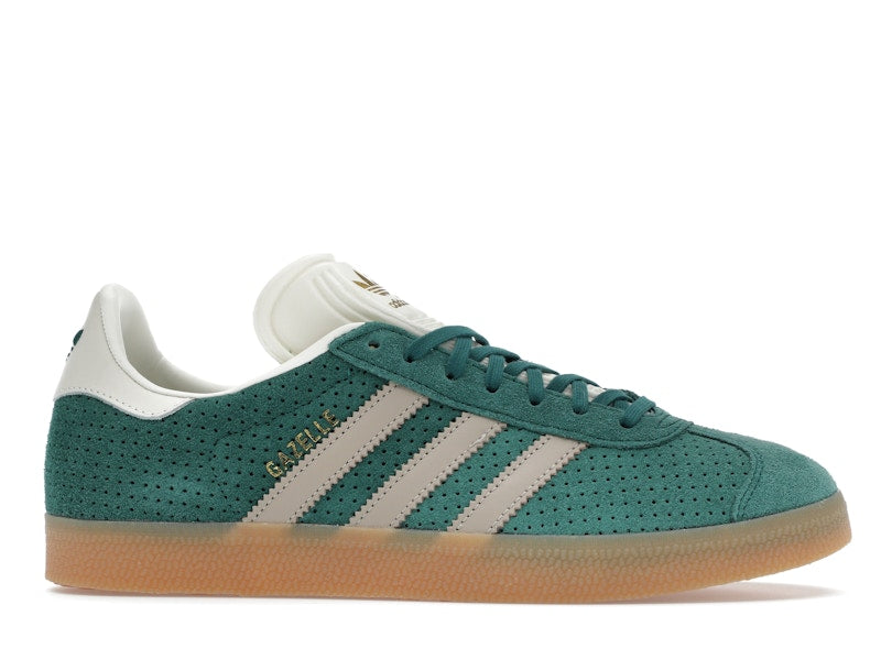 adidas Gazelle Collegiate Green Wonder Beige Gold Metallic